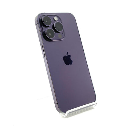 【全額返金保証】【最速発送】Apple iPhone iPhone 14 Pro 128GB ディープパープル SIMフリー 白ロム 動作確認済 85%