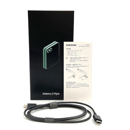 【全額返金保証】【最速発送】SAMSUNG Galaxy Z　Flip6 256GB ミント SIMフリー SM-F741Q 白ロム 美品 動作確認済