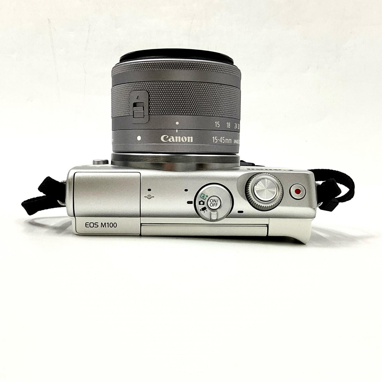 【全額返金保証】【最速発送】Canon デジタル一眼 EOS M100 ダブルズームキット ホワイト 動作確認済