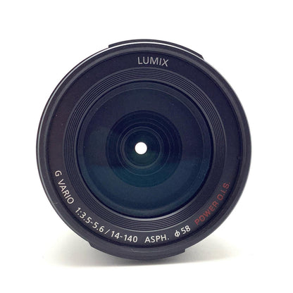 【全額返金保証】【最速発送】Panasonic LUMIX G VARIO 14-140mm/F3.5-5.6 ASPH./POWER O.I.S. H-FS14140-K [ブラック] 動作確認済