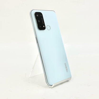 【全額返金保証】【最速発送】OPPO Reno 5A 128GB アイスブルー Softbank A101OP 白ロム 動作確認済