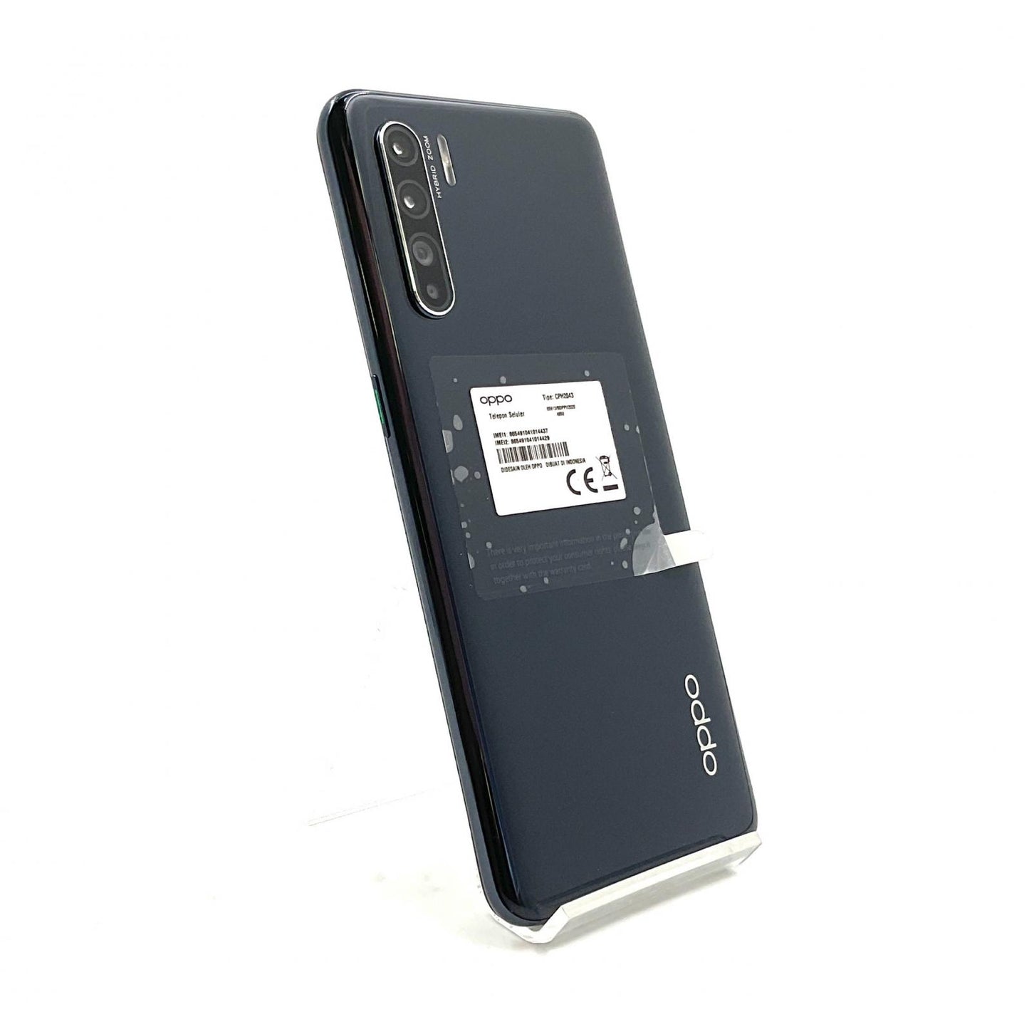 【全額返金保証】【最速発送】OPPO Reno 3 128GB ミッドナイトブラック SIMフリー CPH2043 白ロム 動作確認済