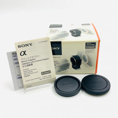 【全額返金保証】【最速発送】Sony マウントアダプター LA-EA3 美品 動作確認済