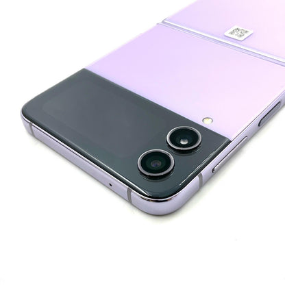 【全額返金保証】【最速発送】SAMSUNG Galaxy Z Flip4 128GB Bora Purple 楽天モバイル SM-F721C 白ロム 美品 動作確認済