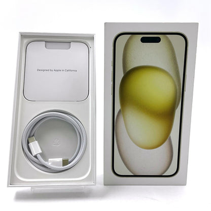【全額返金保証】【最速発送】Apple iPhone iPhone 15 Plus 128GB イエロー SIMフリー 白ロム 動作確認済 91%