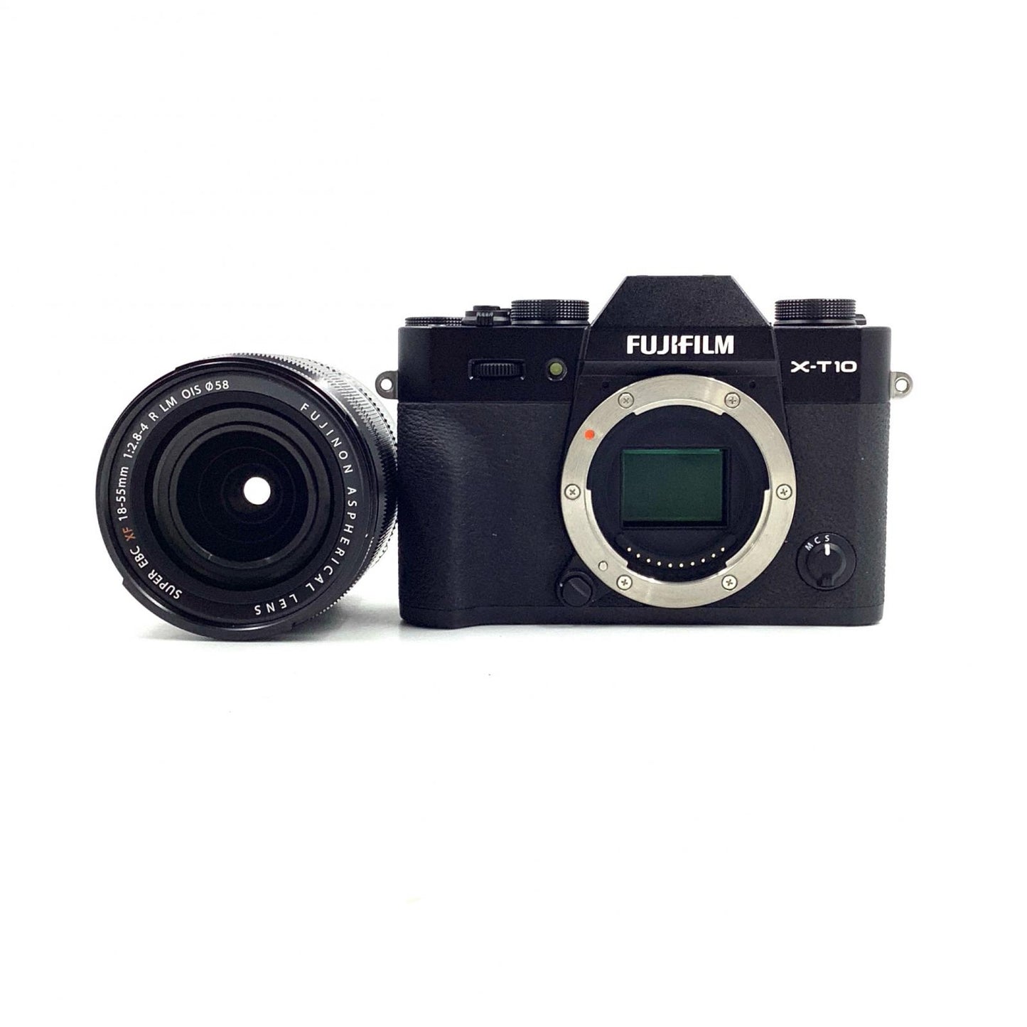 【全額返金保証】【最速発送】FUJIFILM デジタル一眼 FUJIFILM X-T10 レンズキット [ブラック] 美品 動作確認済