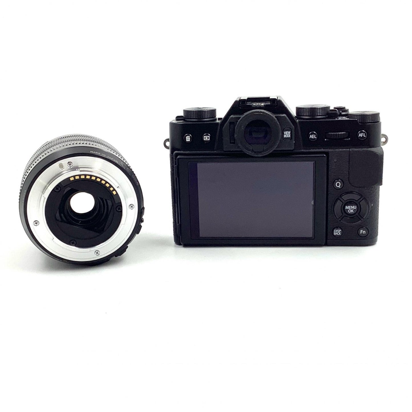 【全額返金保証】【最速発送】FUJIFILM デジタル一眼 FUJIFILM X-T10 レンズキット [ブラック] 美品 動作確認済