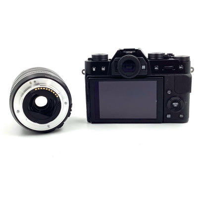 【全額返金保証】【最速発送】FUJIFILM デジタル一眼 FUJIFILM X-T10 レンズキット [ブラック] 美品 動作確認済