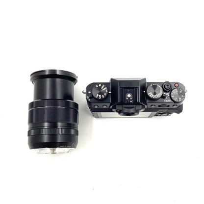 【全額返金保証】【最速発送】FUJIFILM デジタル一眼 FUJIFILM X-T10 レンズキット [ブラック] 美品 動作確認済