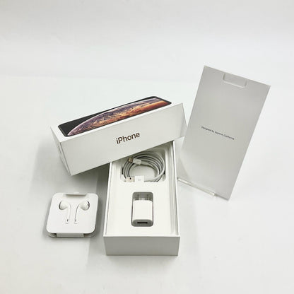 【全額返金保証】【最速発送】Apple iPhone iPhone XS Max 256GB ゴールド au 白ロム 動作確認済 77%