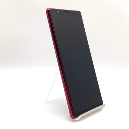 【全額返金保証】【最速発送】Sony Xperia 5 64GB レッド au SOV41 白ロム 動作確認済