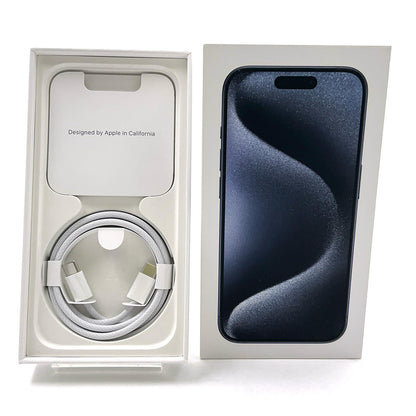 【全額返金保証】【最速発送】Apple iPhone iPhone 15 Pro 256GB ブルーチタニウム SIMフリー 白ロム 美品 動作確認済 88%