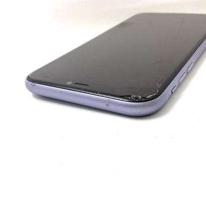 【最速発送】Apple iPhone iPhone 11 128GB パープル SIMフリー 白ロム【難有】 81%