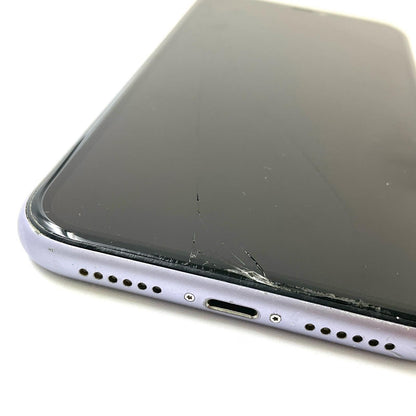 【最速発送】Apple iPhone iPhone 11 128GB パープル SIMフリー 白ロム【難有】 81%