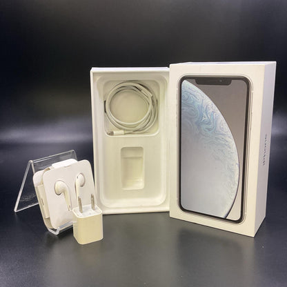 【全額返金保証】【最速発送】Apple iPhone iPhone XR 128GB ホワイト SIMフリー 白ロム 動作確認済 100%