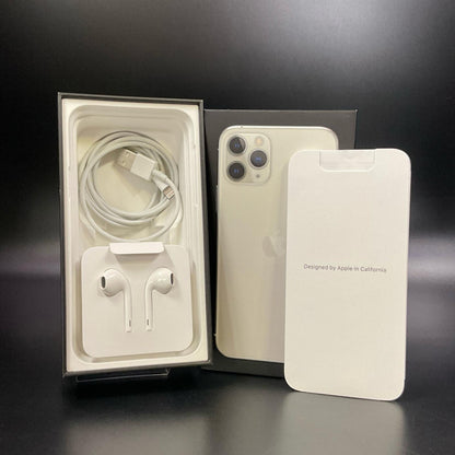 【全額返金保証】【最速発送】Apple iPhone iPhone 11 Pro 256GB シルバー Softbank 白ロム 動作確認済 77%
