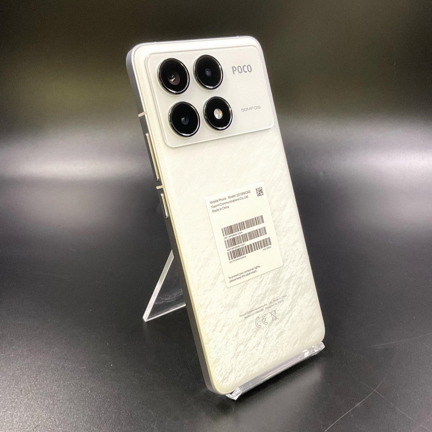 【全額返金保証】【最速発送】Xiaomi POCO F6 Pro 256GB ホワイト SIMフリー 23113RKC6G 白ロム 動作確認済