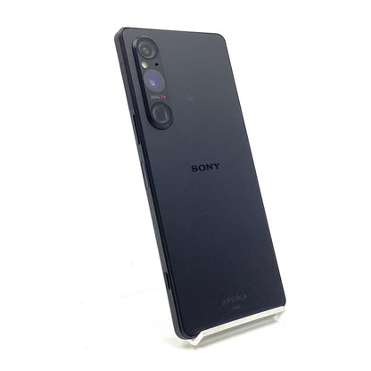 【全額返金保証】【最速発送】Sony Xperia 1 V 256GB ブラック au SOG10 白ロム 美品 動作確認済