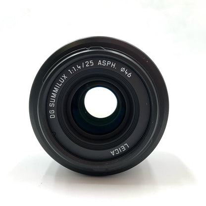【全額返金保証】【最速発送】Panasonic LEICA DG SUMMILUX 25mm/F1.4 II ASPH. H-XA025 美品 動作確認済