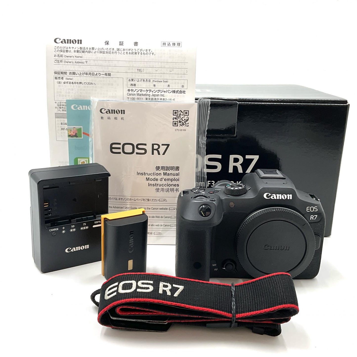 【全額返金保証】【最速発送】Canon デジタル一眼 EOS R7 ボディ ブラック 美品 動作確認済