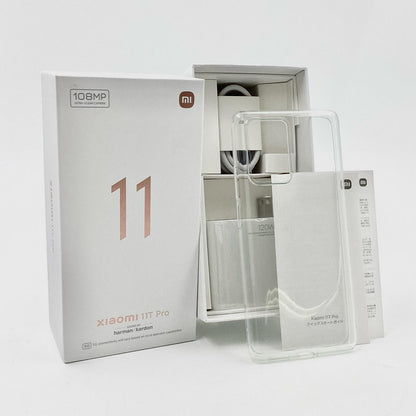 【全額返金保証】【最速発送】Xiaomi Xiaomi 11T Pro 256GB ムーンライトホワイト SIMフリー 2107113SR 白ロム 美品 動作確認済