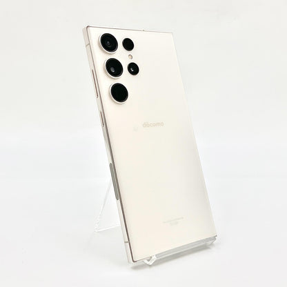 【全額返金保証】【最速発送】SAMSUNG Galaxy S23 Ultra 256GB クリーム docomo SC-52D 動作確認済