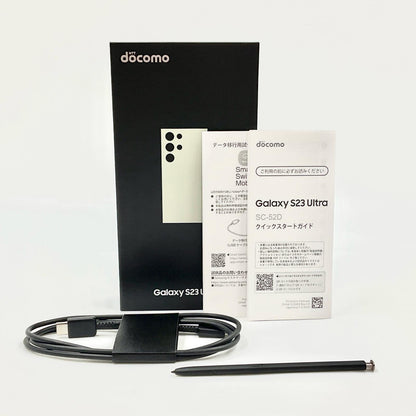 【全額返金保証】【最速発送】SAMSUNG Galaxy S23 Ultra 256GB クリーム docomo SC-52D 動作確認済