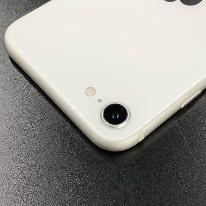 【全額返金保証】【最速発送】Apple iPhone iPhone SE（第3世代） 256GB スターライト SIMフリー 白ロム 動作確認済 76%