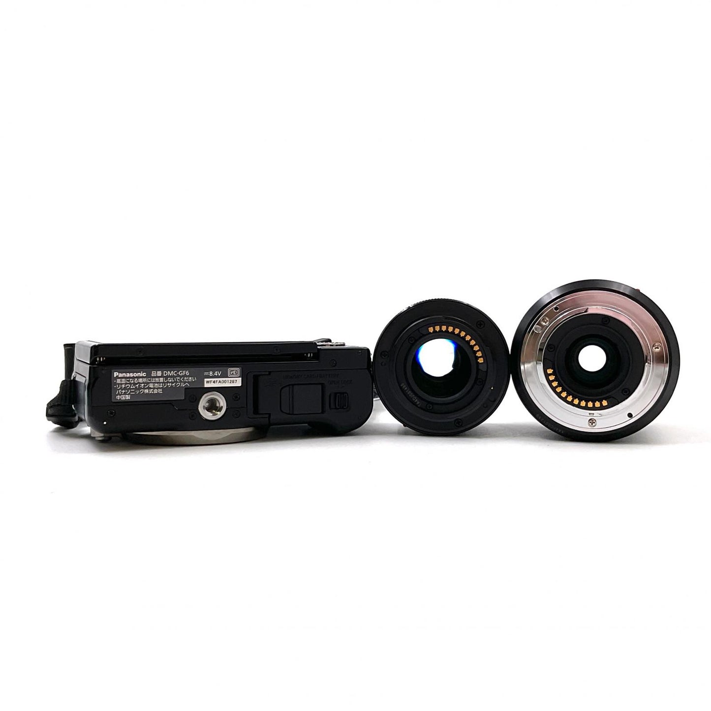 【全額返金保証】【最速発送】Panasonic デジタル一眼 LUMIX DMC-GF6W-K ダブルズームレンズキット [ブラック] ブラック 動作確認済