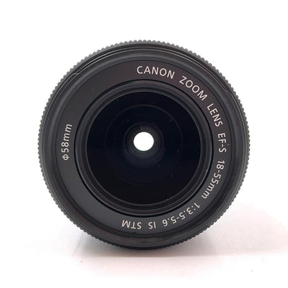 【全額返金保証】【最速発送】Canon EF-S18-55mm F3.5-5.6 IS STM 美品 動作確認済