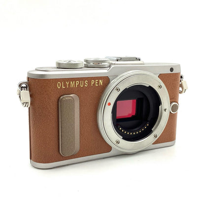 【全額返金保証】【最速発送】OLYMPUS デジタル一眼 OLYMPUS PEN E-PL8 ボディ ブラウン 動作確認済