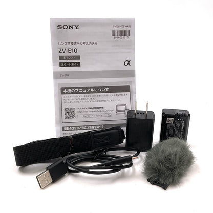 【全額返金保証】【最速発送】Sony デジタル一眼 VLOGCAM ZV-E10 ボディ [ブラック] 動作確認済