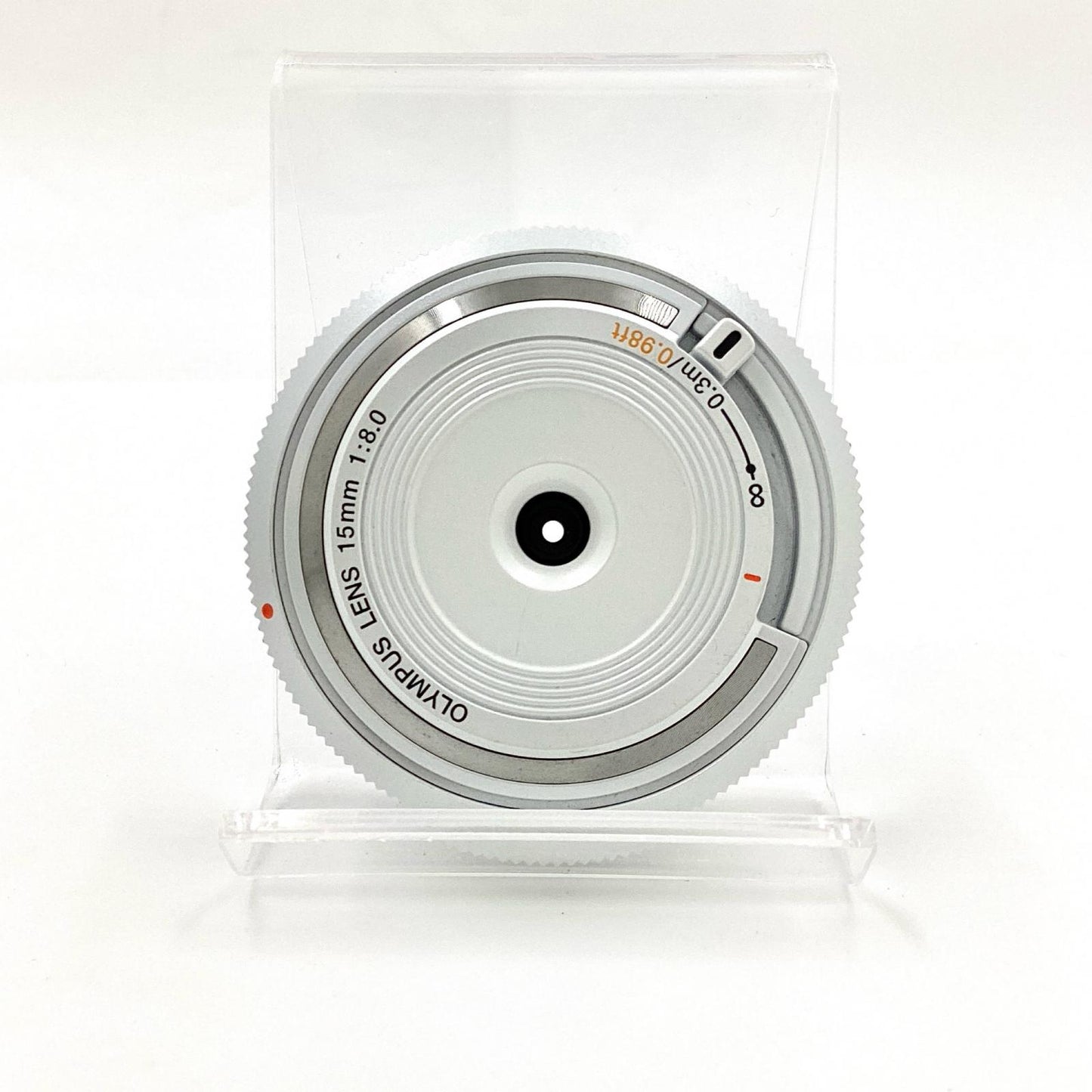 【全額返金保証】【最速発送】OLYMPUS ボディーキャップレンズ BCL-1580 ホワイト 動作確認済