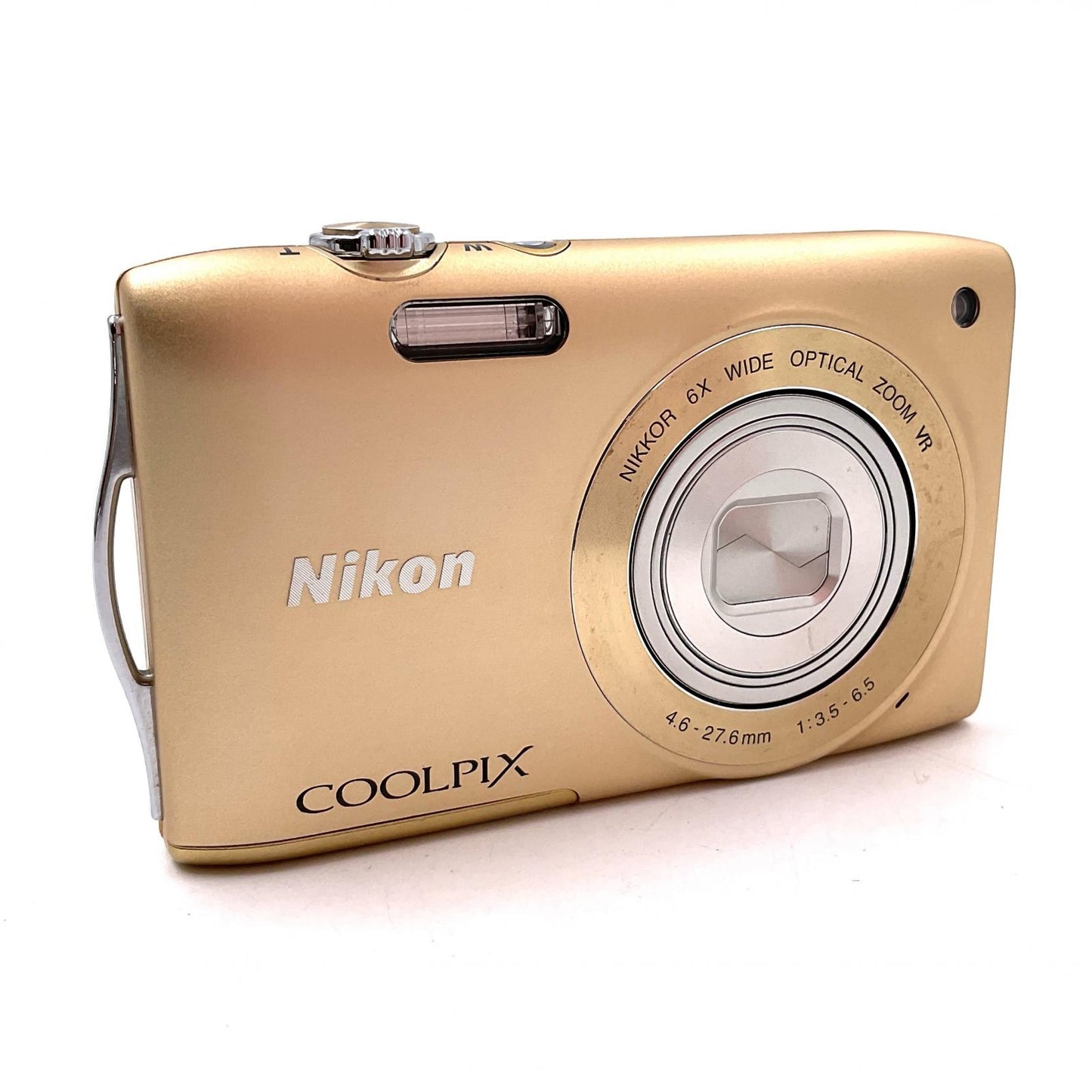 【全額返金保証】【最速発送】Nikon コンパクトデジタルカメラ COOLPIX S3300 [スイートゴールド] 動作確認済