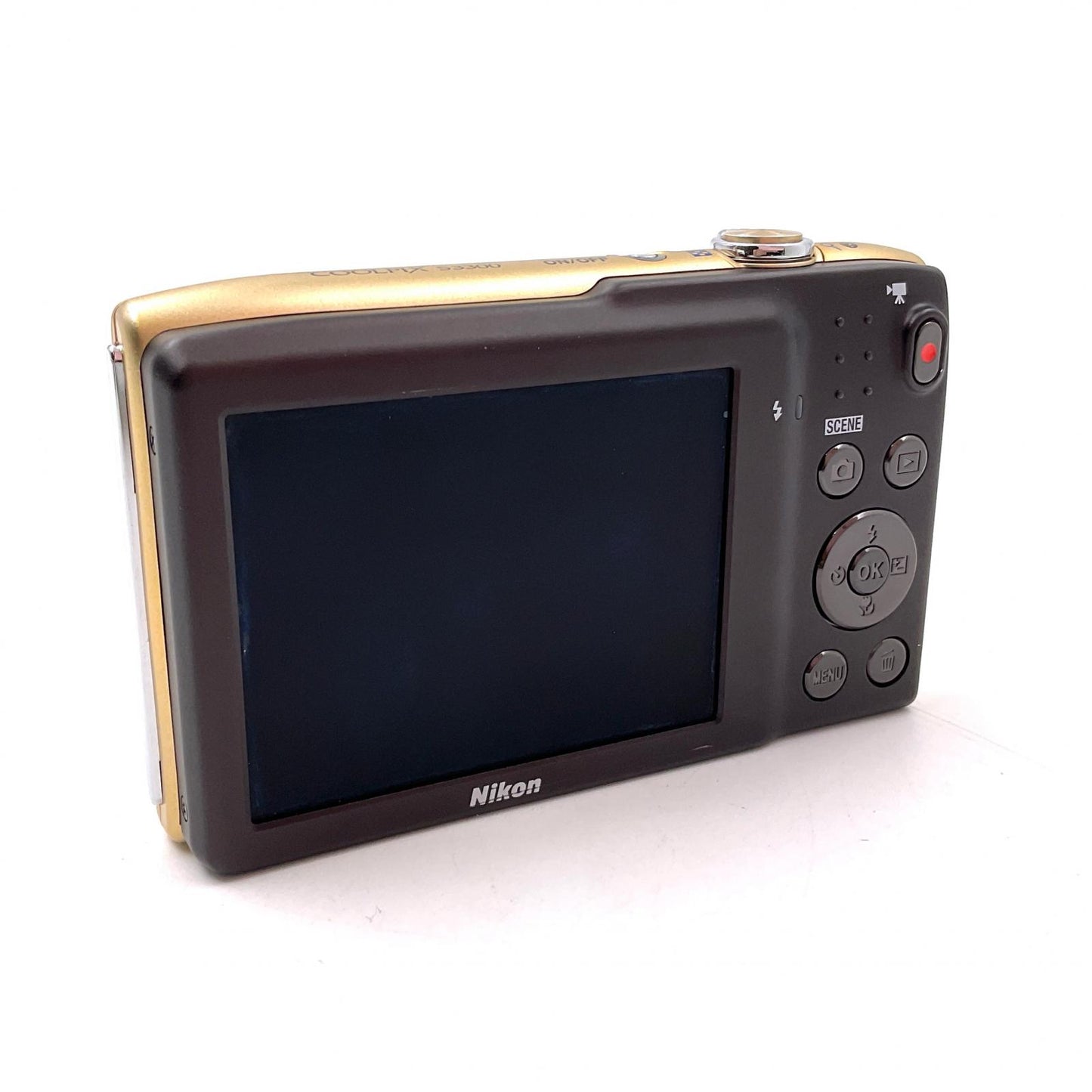 【全額返金保証】【最速発送】Nikon コンパクトデジタルカメラ COOLPIX S3300 [スイートゴールド] 動作確認済