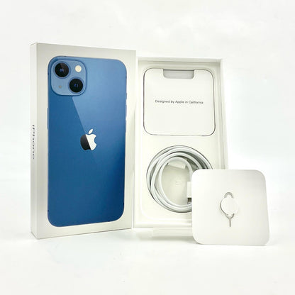 【全額返金保証】【最速発送】Apple iPhone iPhone 13 128GB ブルー Softbank 動作確認済 73%