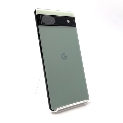 【全額返金保証】【最速発送】Google Pixel 6a 128GB Sage au GB17L 白ロム 美品 動作確認済