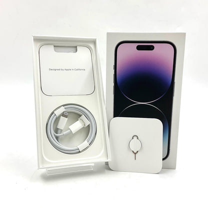 【全額返金保証】【最速発送】Apple iPhone iPhone 14 Pro 256GB ディープパープル docomo 動作確認済 87%