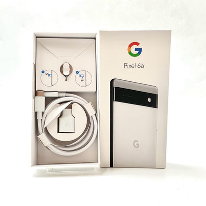 【全額返金保証】【最速発送】Google Pixel 6a 128GB Chalk Softbank GB17L 白ロム 動作確認済