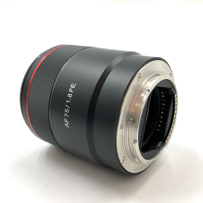 【全額返金保証】【最速発送】SAMYANG AF 75mm F1.8 FE 美品 動作確認済