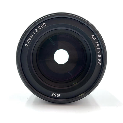 【全額返金保証】【最速発送】SAMYANG AF 75mm F1.8 FE 美品 動作確認済