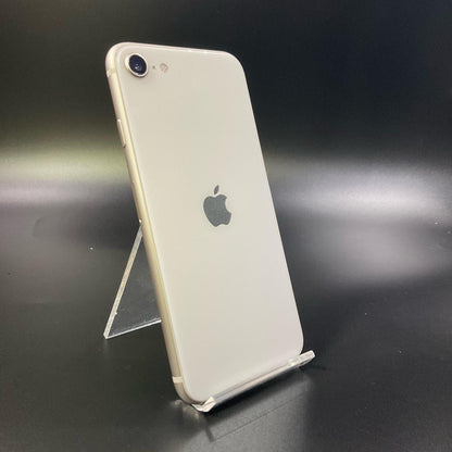 【全額返金保証】【最速発送】Apple iPhone iPhone SE（第3世代） 64GB スターライト Softbank SIMフリー 白ロム 動作確認済 77%