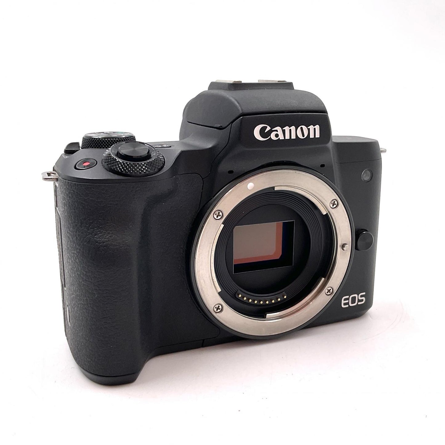 【全額返金保証】【最速発送】Canon デジタル一眼 EOS Kiss M EF-M15-45 IS STM レンズキット ブラック 美品 動作確認済
