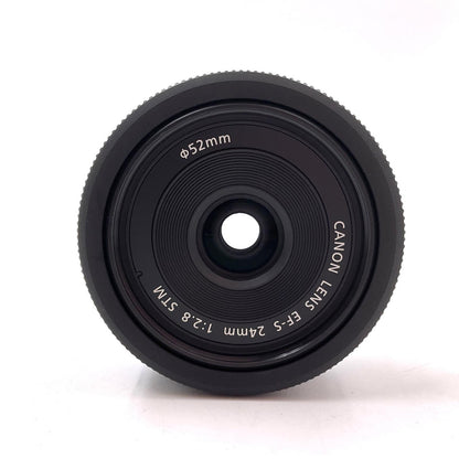 【全額返金保証】【最速発送】Canon EF-S24mm F2.8 STM 美品 動作確認済
