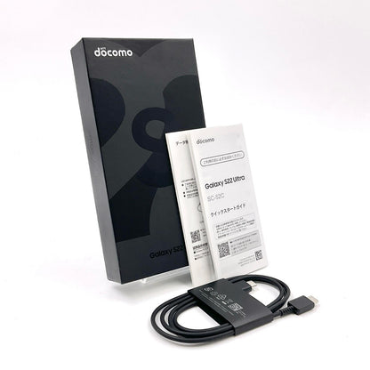 【全額返金保証】【最速発送】SAMSUNG Galaxy S22 Ultra 256GB ファントムブラック docomo SC-52C 動作確認済