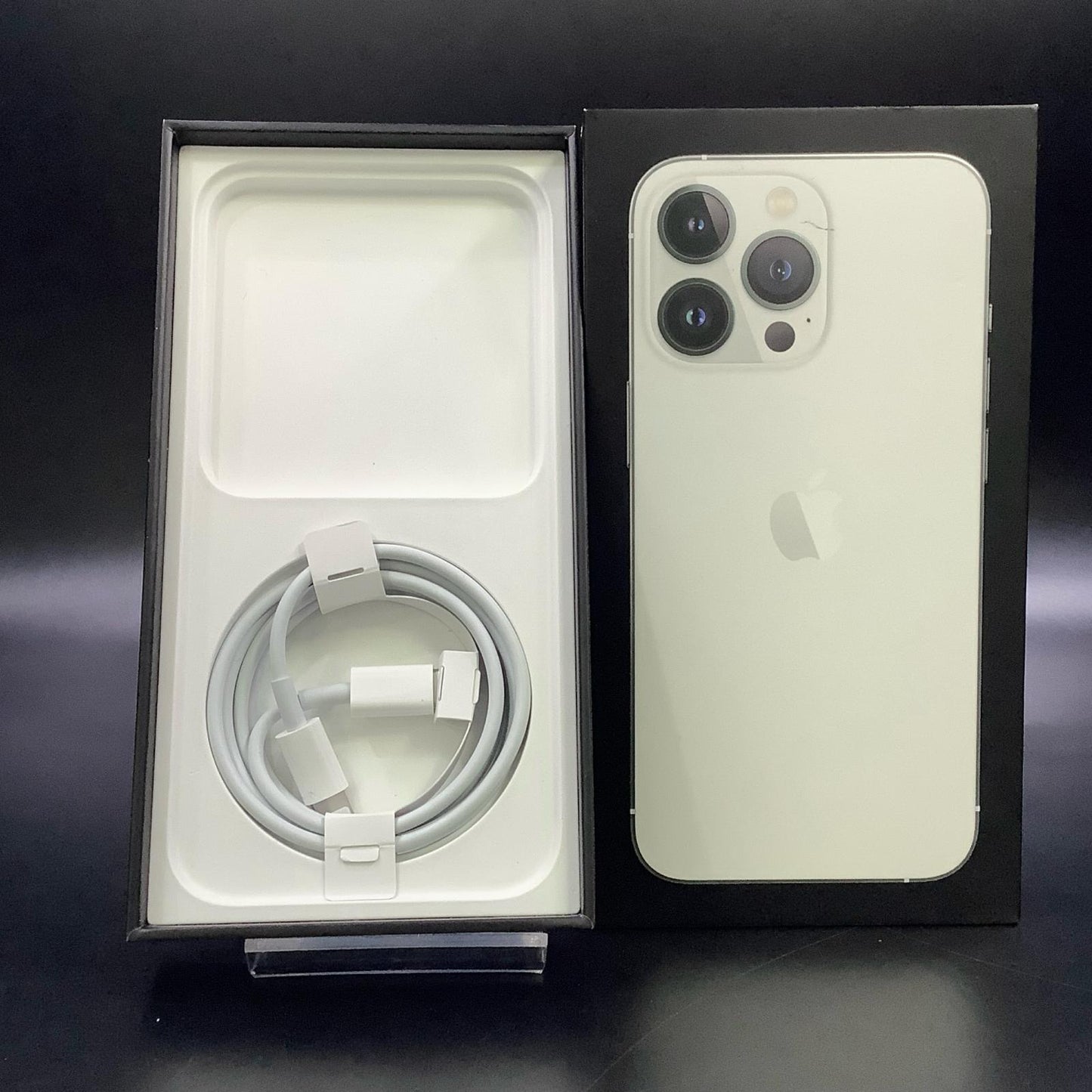 【全額返金保証】【最速発送】Apple iPhone iPhone 13 Pro 128GB シルバー SIMフリー 白ロム 動作確認済 77%