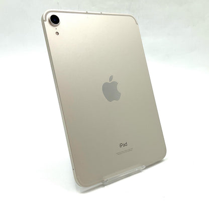 【全額返金保証】【最速発送】Apple iPad mini 8.3インチ 第6世代 64GB スターライト WiFi+Cellular SIMフリー 白ロム 美品 動作確認済