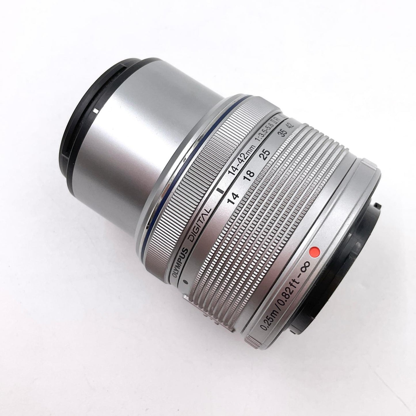 【全額返金保証】【最速発送】OLYMPUS M.ZUIKO DIGITAL 14-42mm F3.5-5.6 II R [シルバー] 動作確認済
