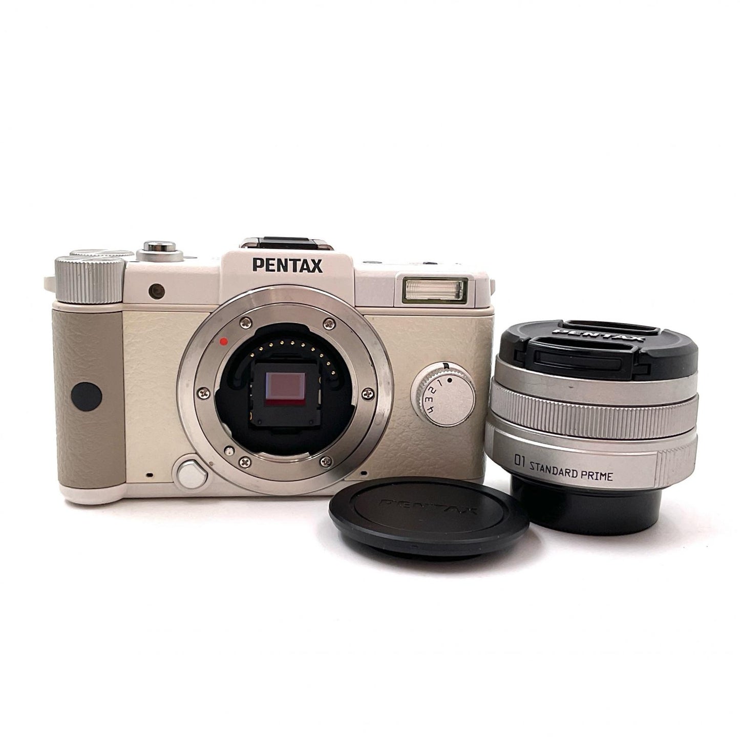 【全額返金保証】【最速発送】PENTAX デジタル一眼 PENTAX Q レンズキット ホワイト 動作確認済