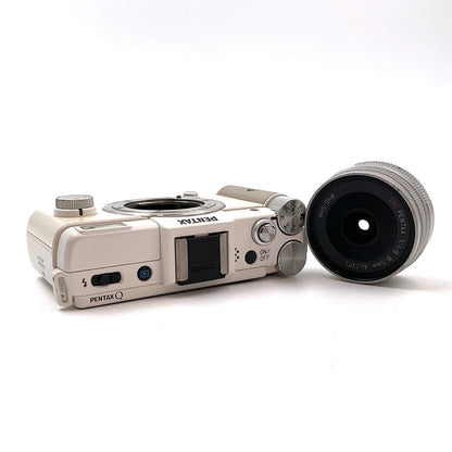 【全額返金保証】【最速発送】PENTAX デジタル一眼 PENTAX Q レンズキット ホワイト 動作確認済